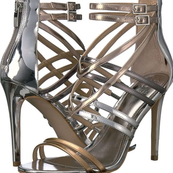 Guess Gold-Multi Pretier Heels 10M NWT - Picture 4 of 12